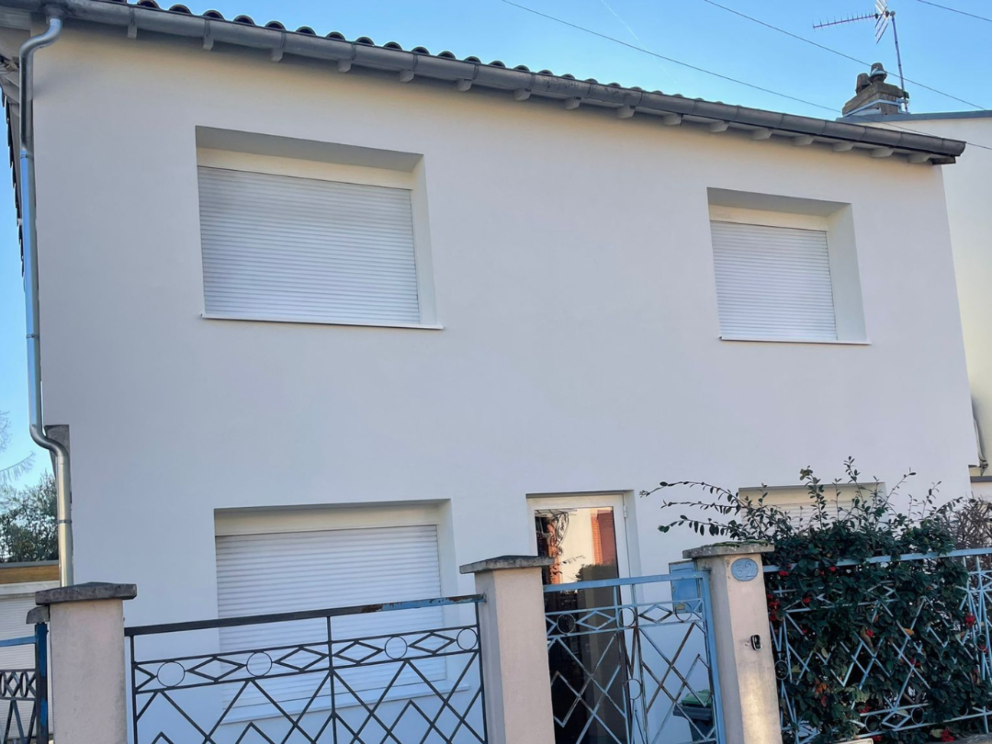 Isolation thermique par l'extérieur – Maison mitoyenne de 120 m²