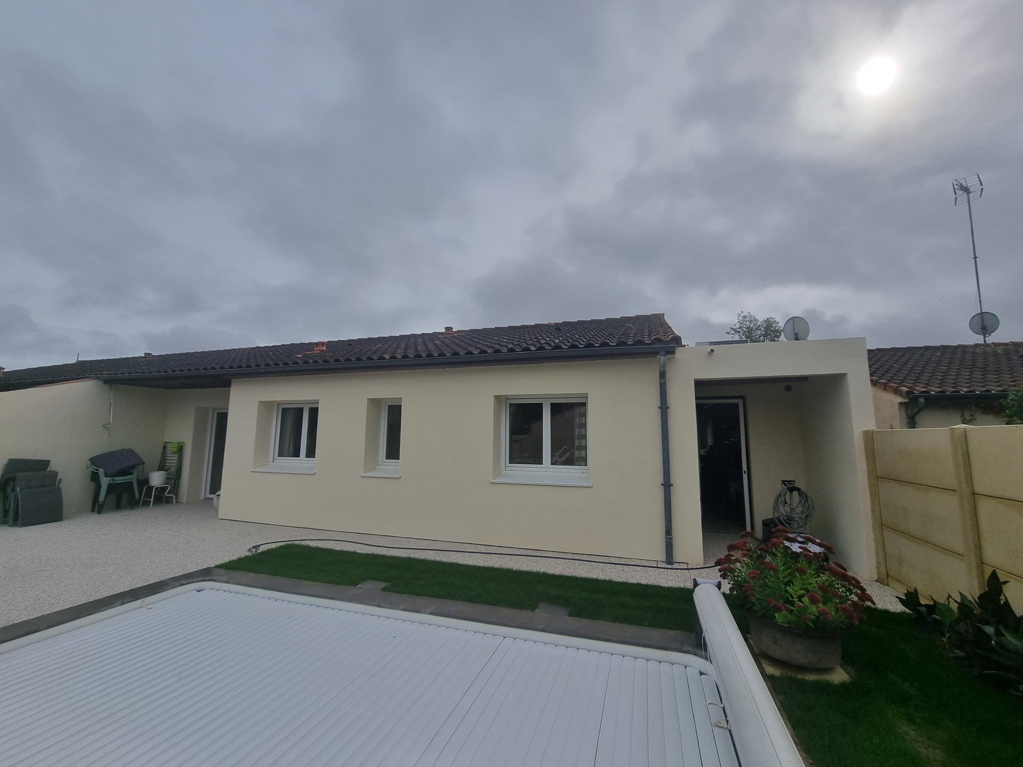 Isolation thermique par l'extérieur à Ayguesvives - après